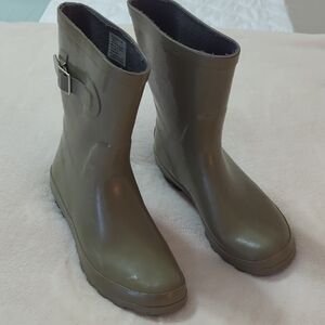 Khaki Women's Rain Boots Size 10